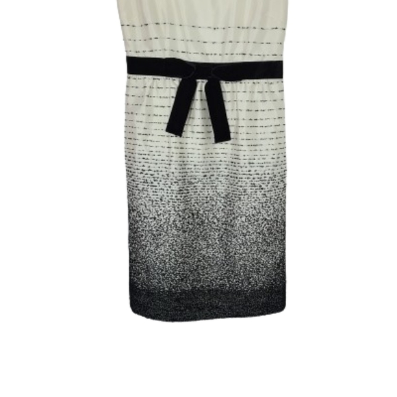 KATE SPADE Trish Be Dazzled Cream Black Dotted Ombre Midi Dress Women's Size 4 - Picture 5 of 14